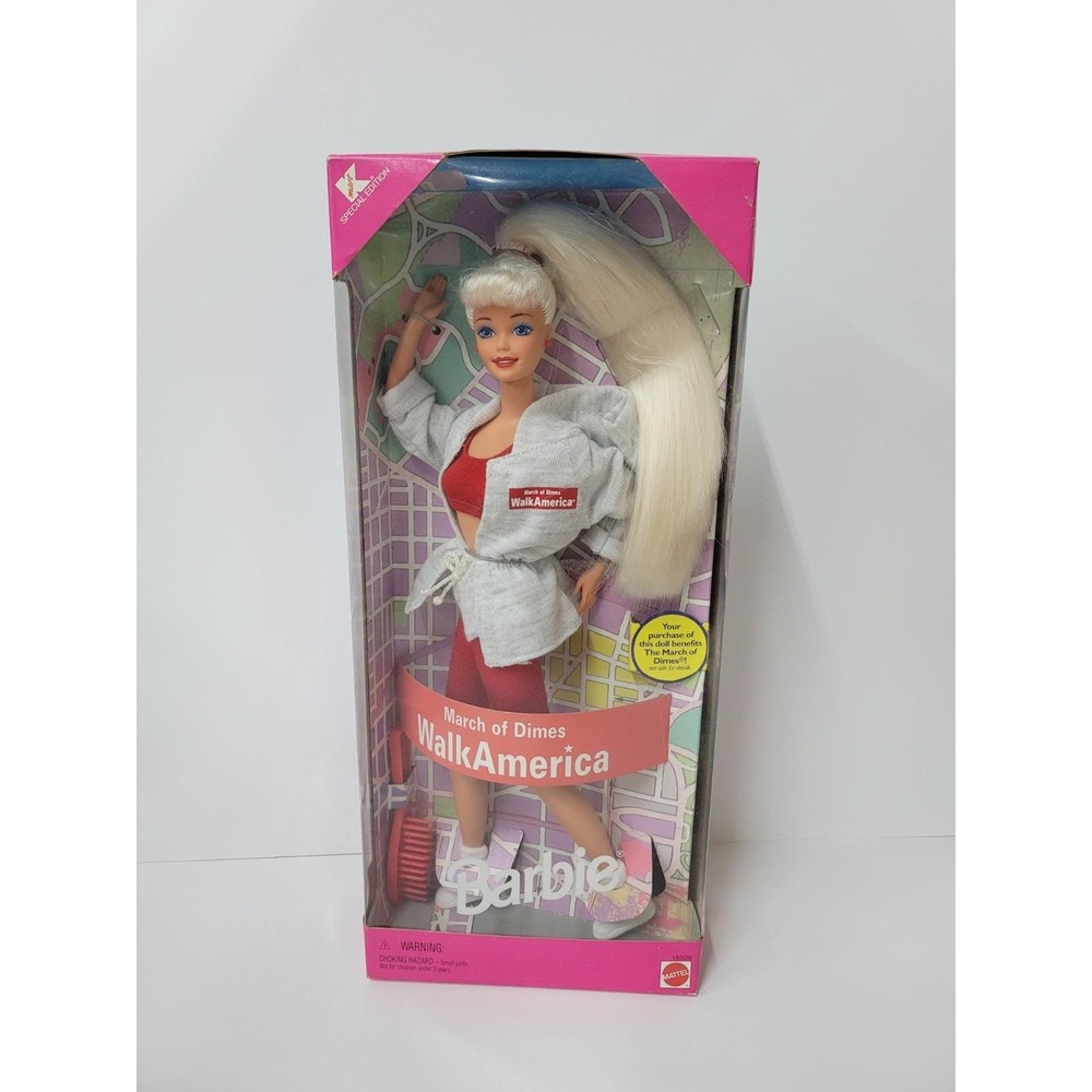 March of Dimes Walk America Special Edition Barbie Doll 1997 18506 New In Box